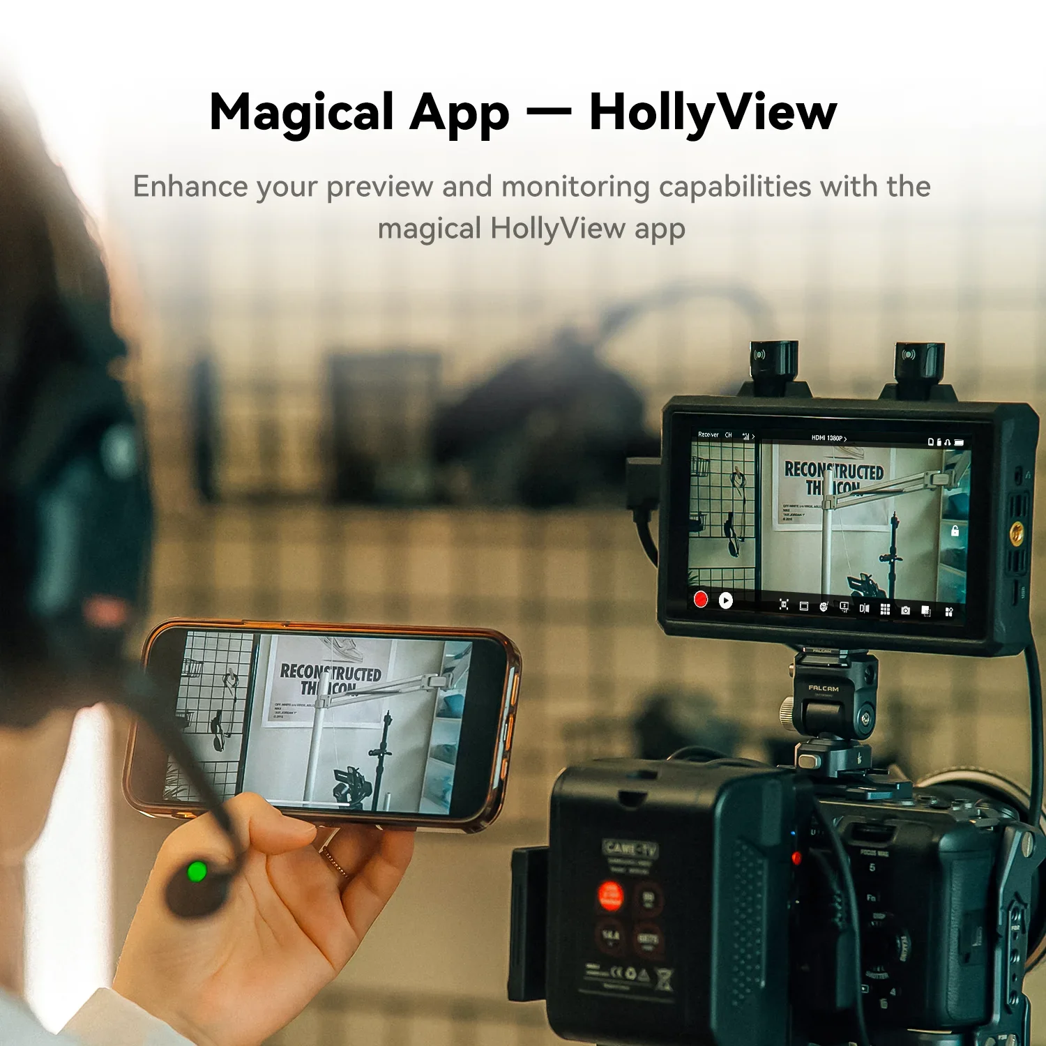 Hollyland Mars M1 ī޶ DSLR ʵ , HDMI ȣȯ ġ LCD ȭ,   ӱ, 5.5 ġ, 1000nit