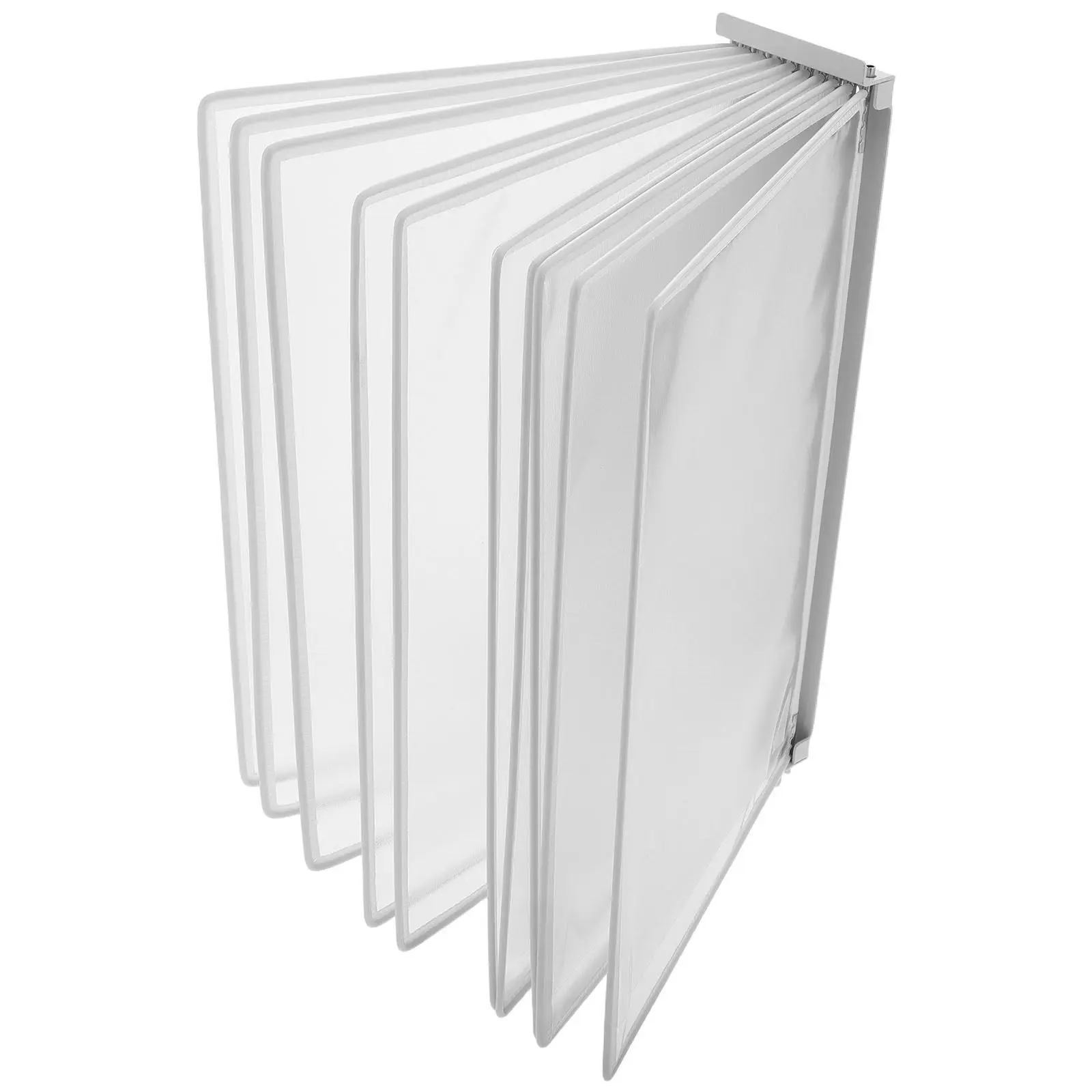 벽걸이형 10페이지 플립 폴더 문서 디스플레이 홀더, 벽걸이 파일 정리함, 투명 사무용 보관 폴더 파일 시트