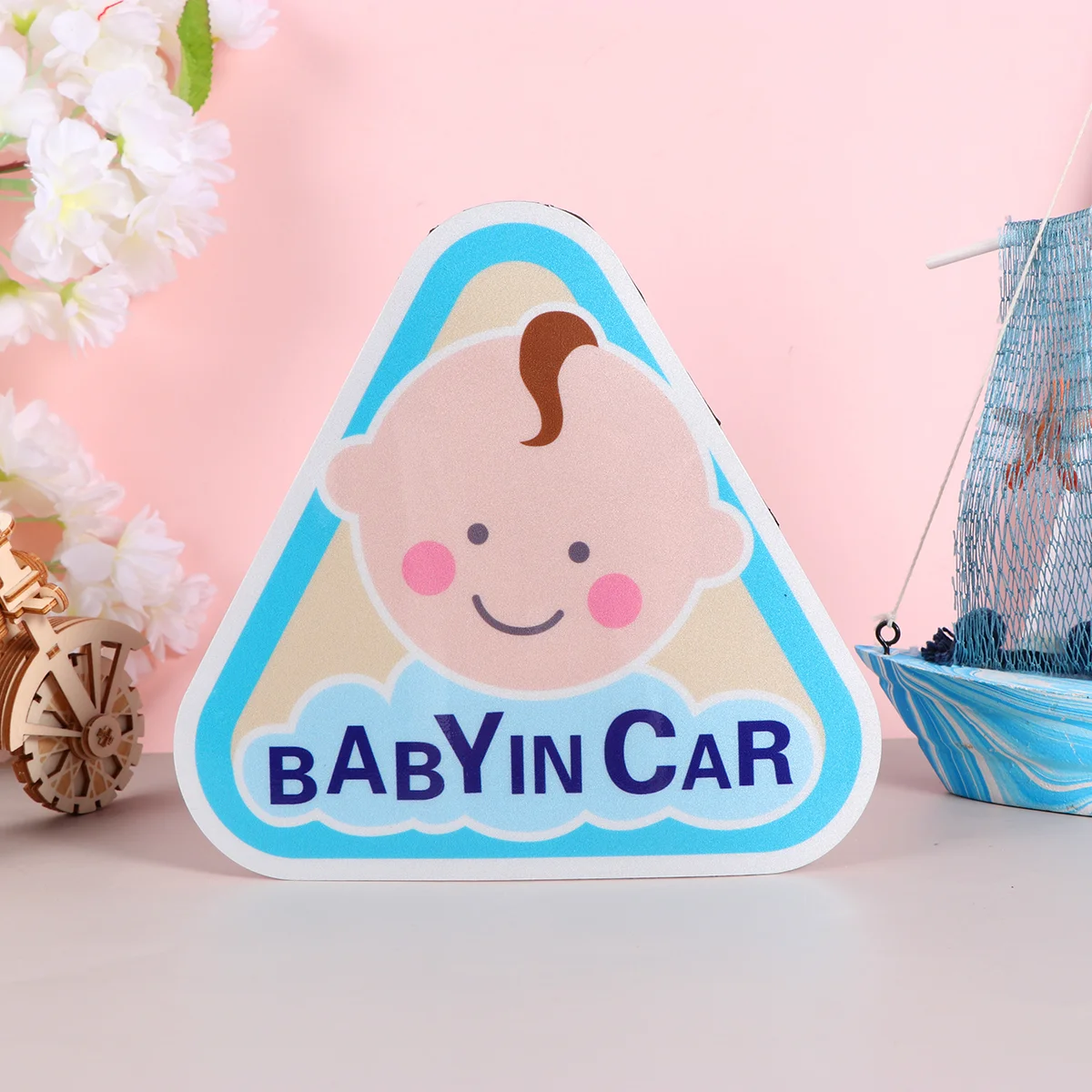 

2 Pcs Baby in Car Sticker Window Decals for Parent Auto Stickers Reminding Magnetic Cars Safety Sign