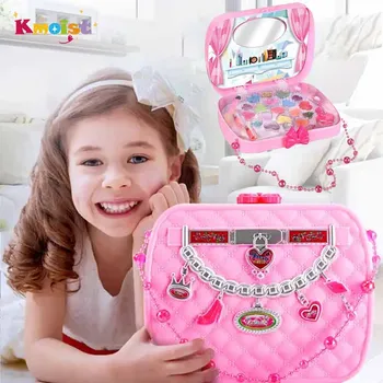 Kid Makeup Toys Cosmetic Princess Makeup Box Safe and Harmless Kit Eye Shadow Palette Toy Makeup for Girls Beauty Fashion Gifts