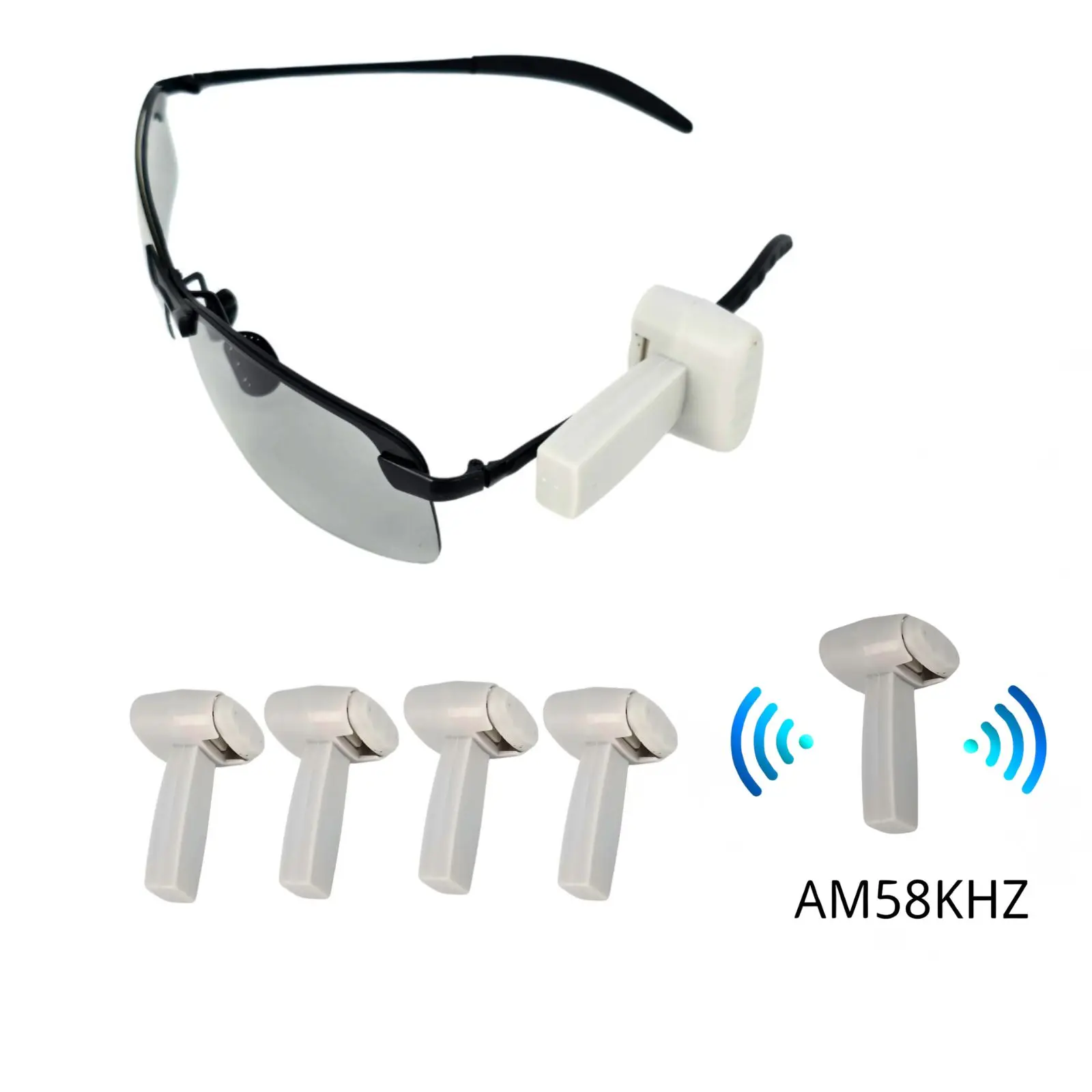 100 Piece AM58KHZ Security Tags Sunglass Glasses Optical Tag Retail Anti-Theft Equipment