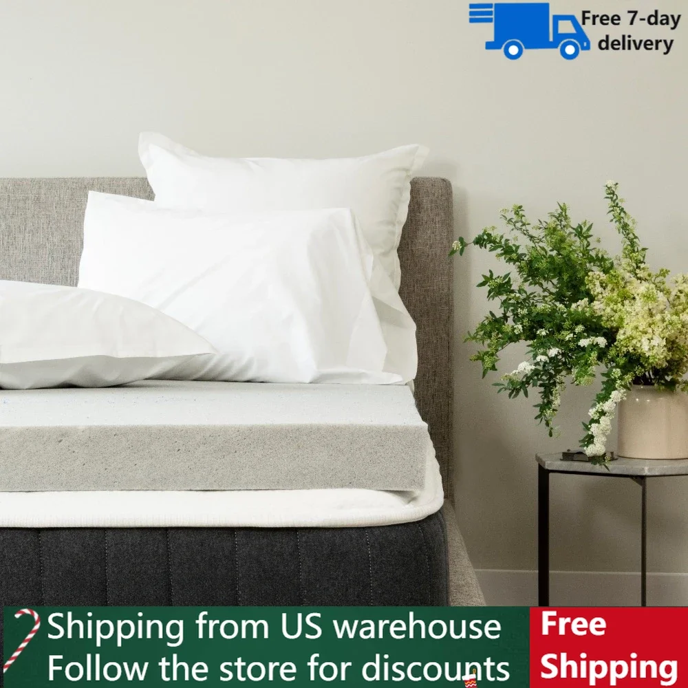 

Memory Foam Mattress for Bed Twin Sleep Cool Memory Foam Mattress Topper Infused With Graphite Bedroom Furniture Inflatable Beds