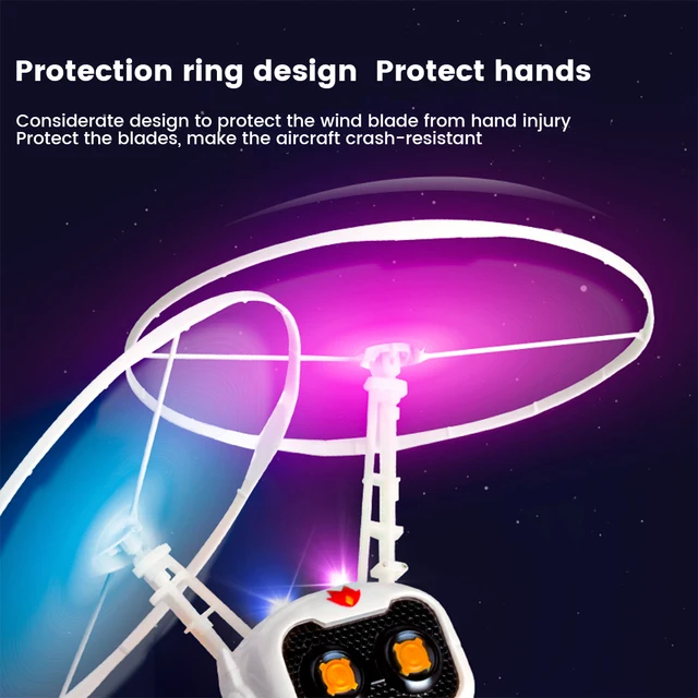 Space Flight Flying Helicopter USB Charging Flying Explorer Toys Aircraft LED Light Flying Suspension Induction Helicopter 4