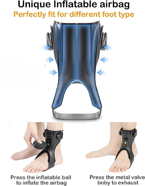 Ober Drop Foot Brace Orthosis AFO AFOs Ankle Support With Comfortable Inflatable Airbag for Hemiplegia Stroke Shoes Walking 3