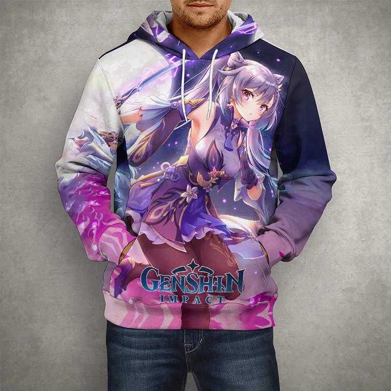 

Anime Genshin Impact 3D Print Cool Kids Boy Girl Spring Autumn Hoodies Casual Cartoons Long Sleeve Fashion Men Women Tops