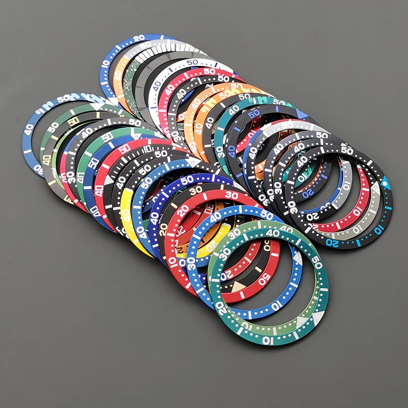 Aluminium Fashion Flat Watch Bezel Insert
