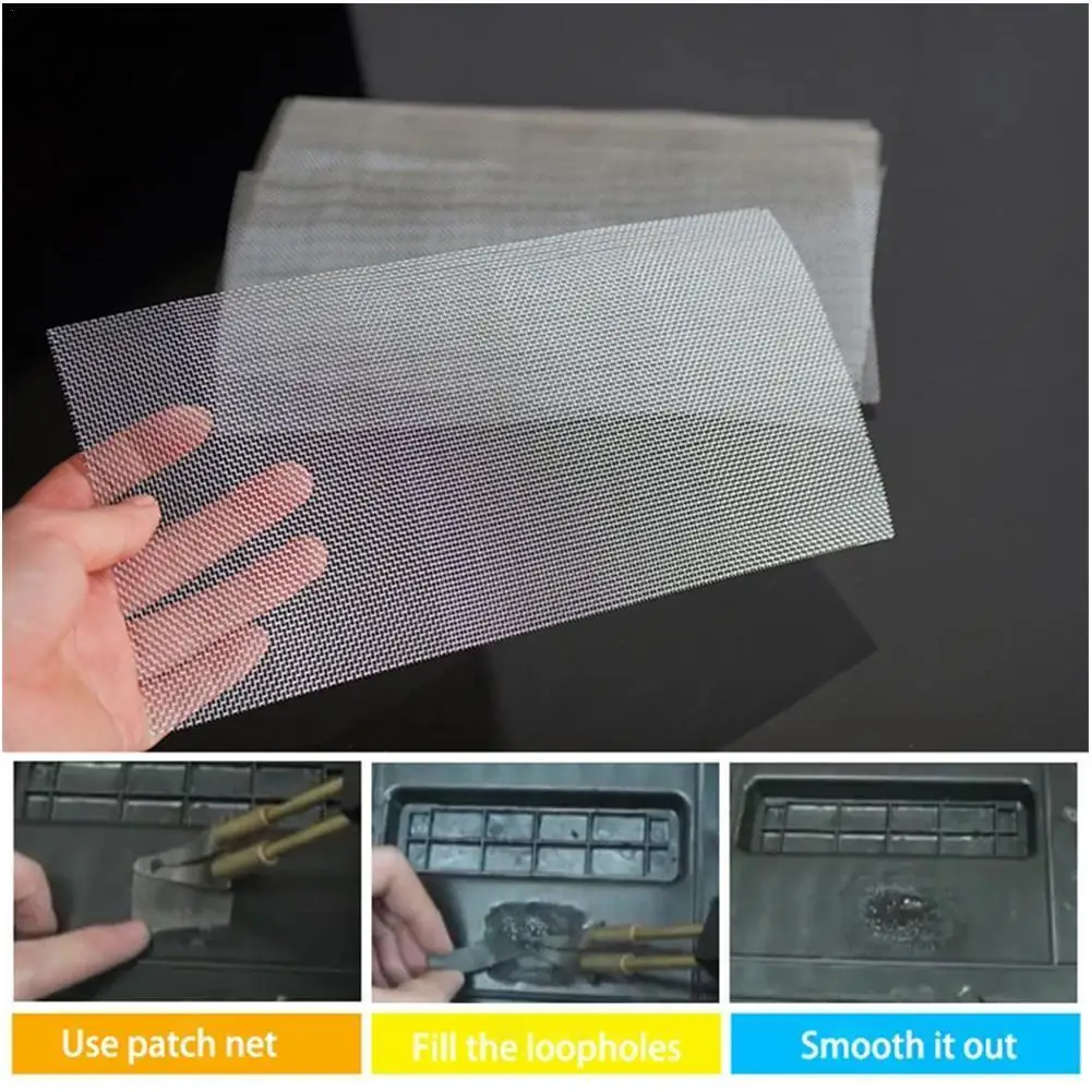 Plastic Repair Mesh Patch Car Bumper Steel Net For Plastic Hole Repair Moulding Car Bumper Grille Net