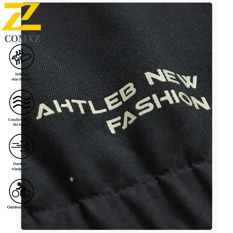 Men's Casual Hooded Jacket Windproof Waterproof Loose Fit Spring Autumn Outdoor Coat Lightweight Breathable Streetwear Travel