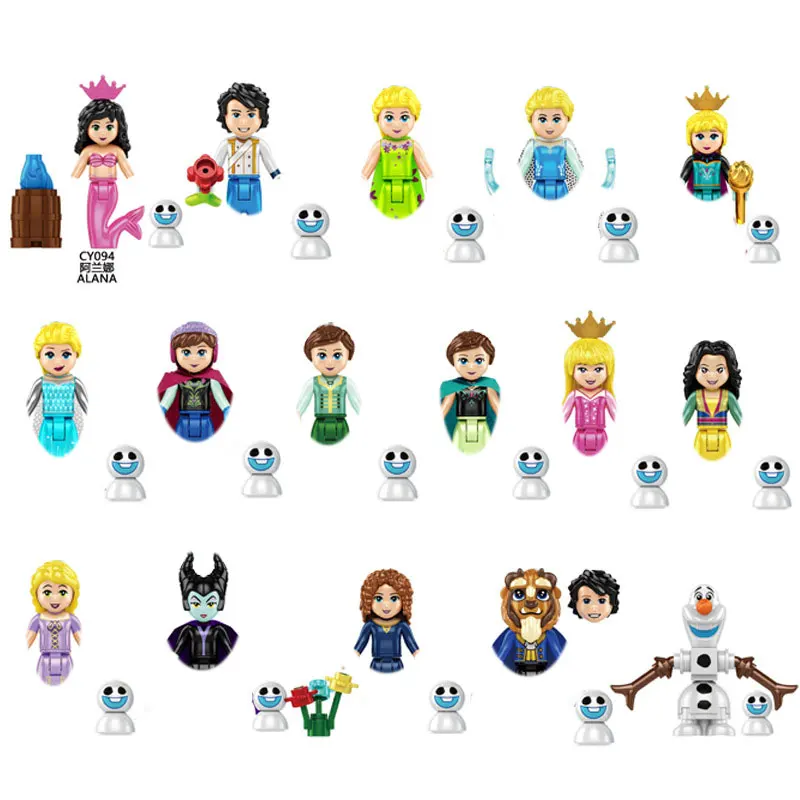 Mini-figurines Disney à collectionner : Princes, Princesses & plus