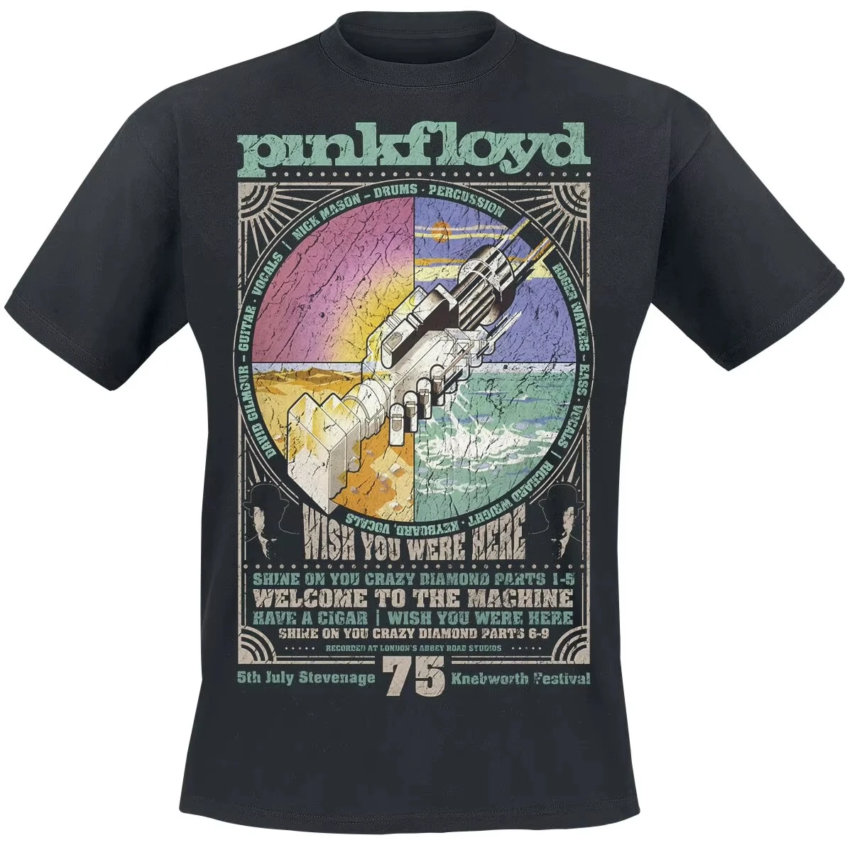 2026 Pink Floyd Band Casual T-Shirt Baumwolle Grafik-T-Shirt Herren Damen Sommer Streetwear