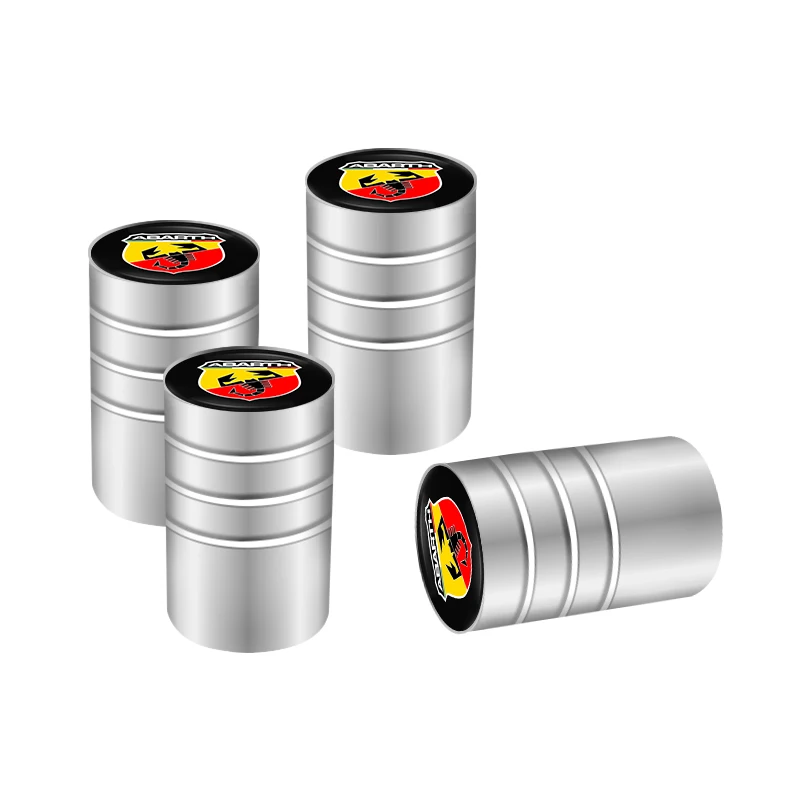 4Pcs 3D Metal Tire Valve Caps - Premium Car Tyre Air Stem Covers