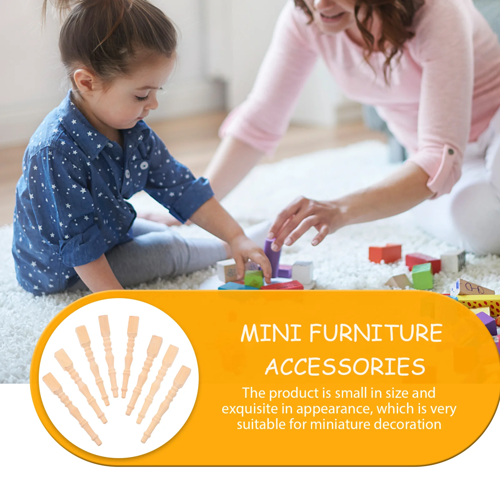 Mini Table Legs Small Bases Simulation Kids Vintage Toy Miniature Scene Toyation Adornment Coffee Accessories