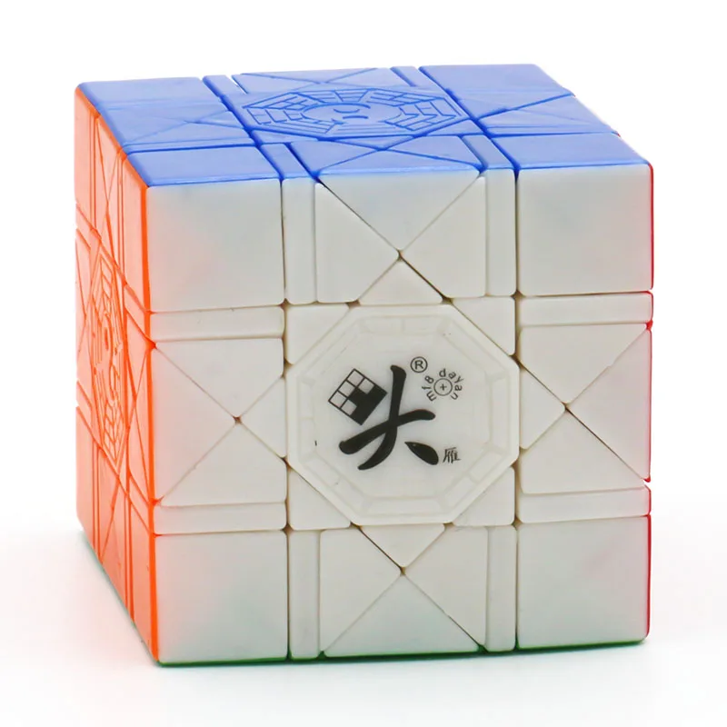 

Волшебный куб DaYan Bagua 3x3x3 смешанный извивающийся пазл необычной формы черный белый Оригинальный Пластиковый ледяной оранжевый интеллектуальная игрушка для взрослых
