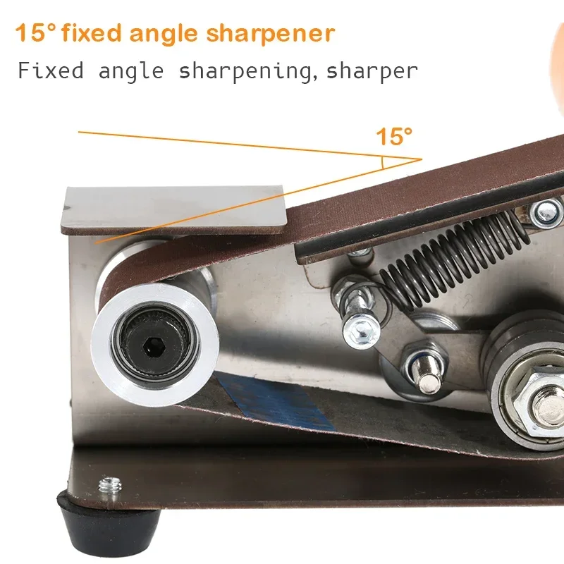 Mini Electric Belt Sander DIY Angle Blade Sharpening Machine Polishing Grinding Machine Desktop Cutter Edges Power Tool electric orbital sander,electric polisher,saw blade sharpening tool