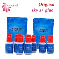 5g Original Korea Eyelash Extensions Sky Glue S+ with Red Cap 1-2 Seconds Dry Time 6-7 Weeks Fastest and Strongest  Lash Glue 1
