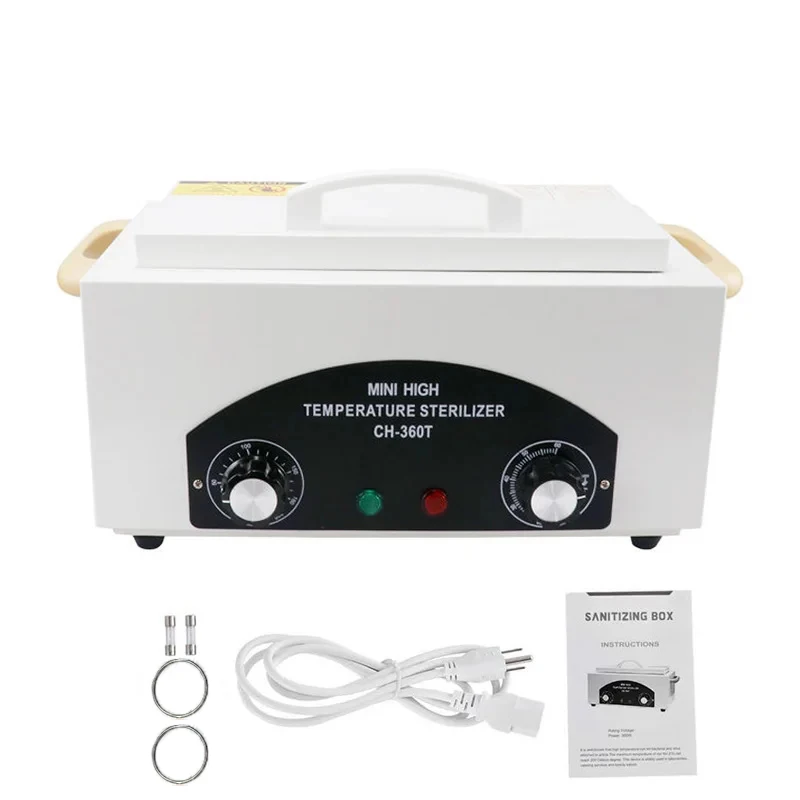 Electric High Temperature Dry Heat Disinfection Box Sterilizer For Manicure Dental Treatment Beauty Salon Nail Tools Equipment For Manicure Tool Disinfection Box Electric Disinfection Box Nail Tool Sterilizer