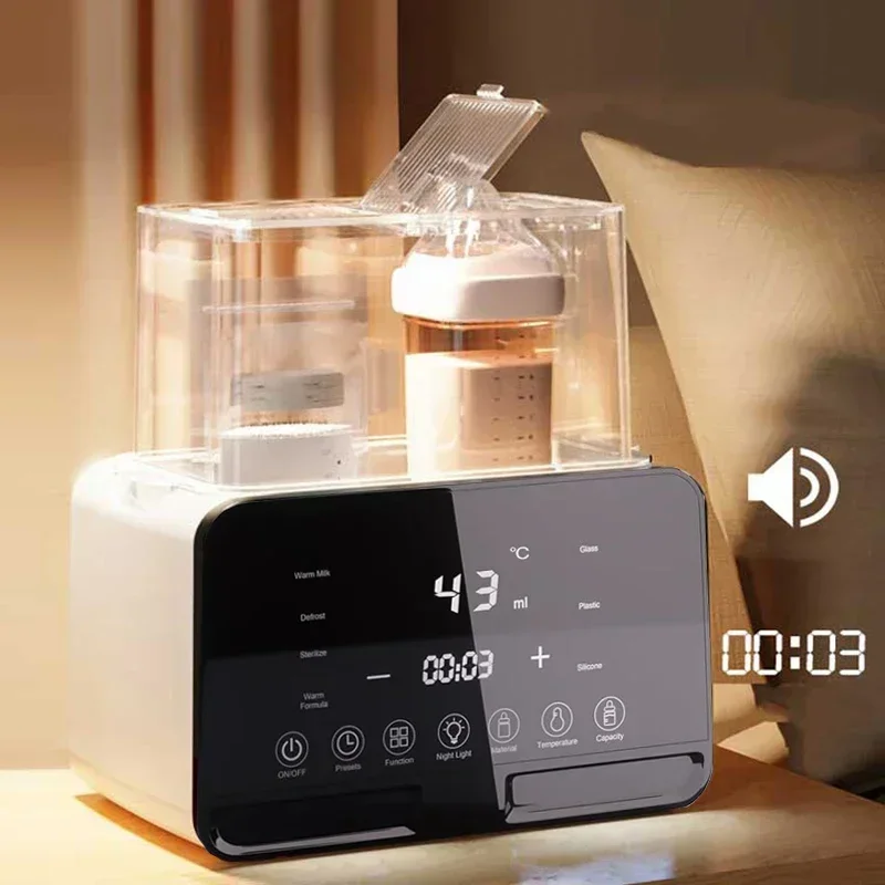 Bottle Warmer Milk Bottle Heater Newborn Baby Feeding Bottle Warmer & Sterilizers with Timer Accurate Temperature Control Food Milk Warmers Baby Accessories