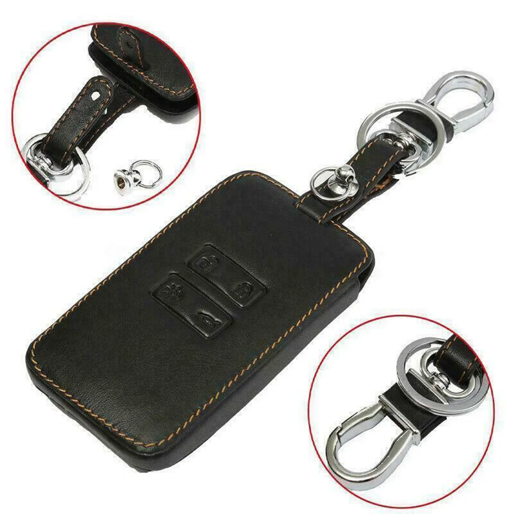 Car Key Holder Remote Cover Case Fob Pu Leather Keychain For Renault Kadjar Car Key Cover Case