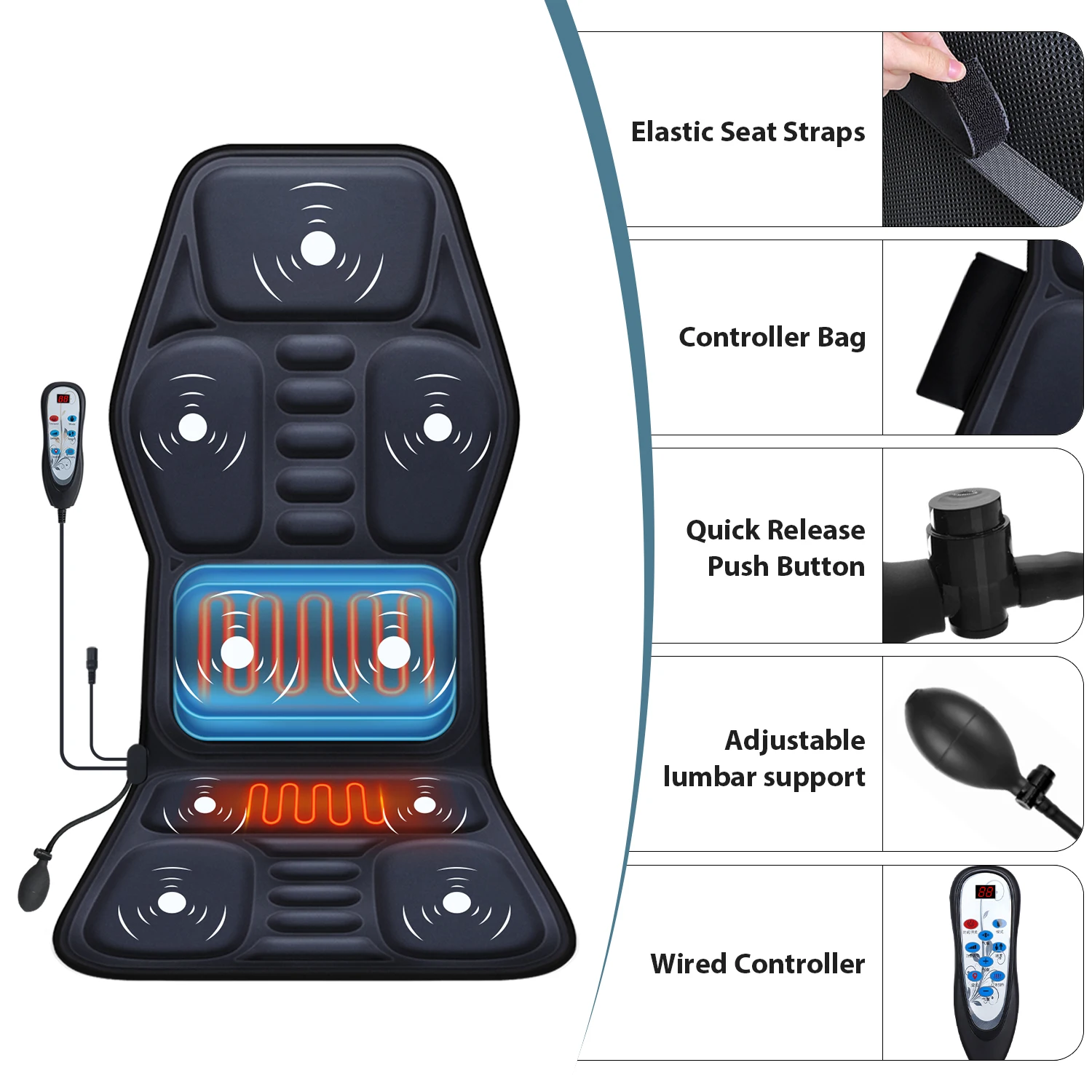 105916-39555E.jpg Back Massager with Heat - Chair Massager