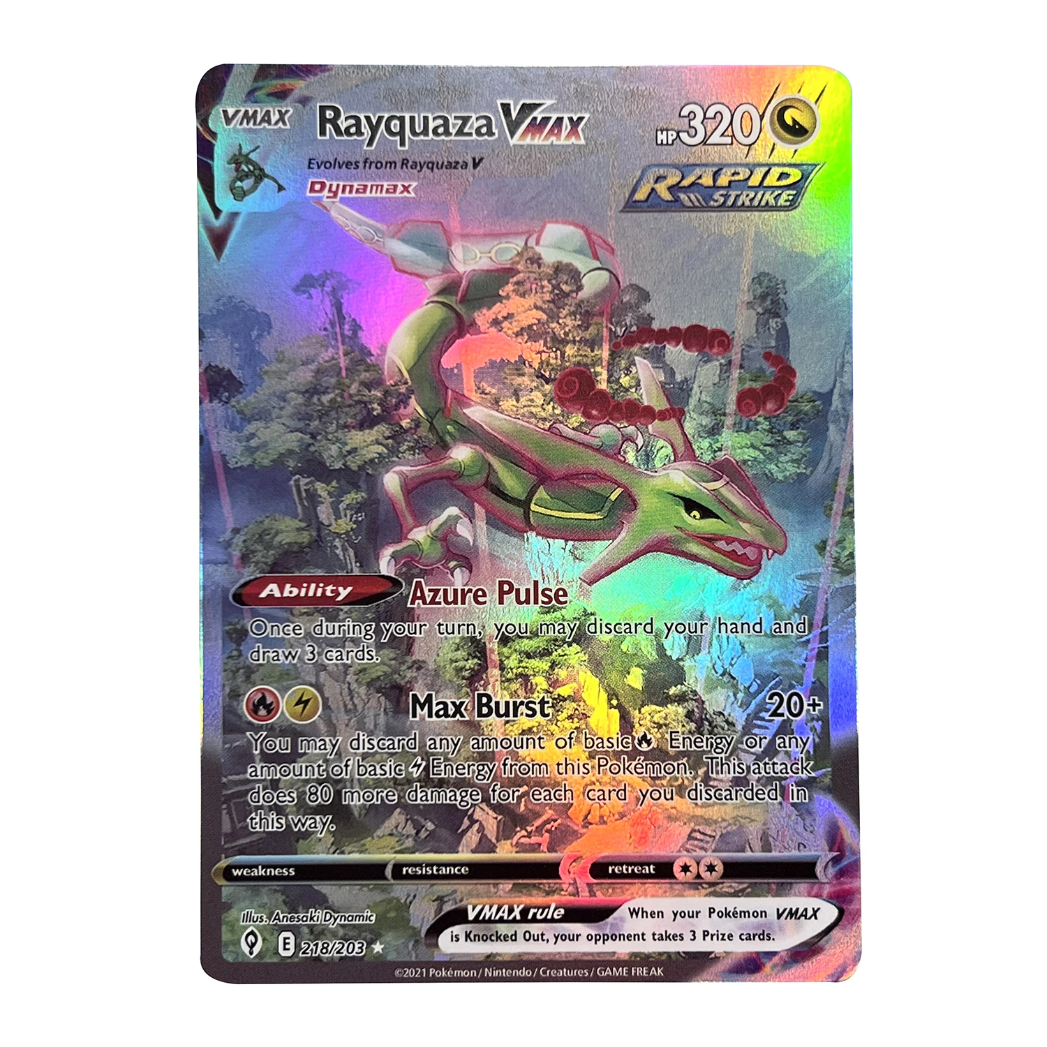 2023EnglishPokemonCardsHolographicVstarVmaxwithRainbowRayquaza