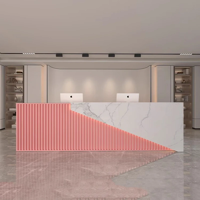 Mobile Hospital Reception Desk Counter Mobile Wood Luxury Cassiere Table Luxury Siting Scvania Bianca Bar Furniture Counter