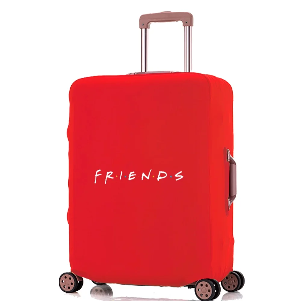 Valise de voyage anti-poussière, housse de bagage élastique de protection pour valise à roulettes 18-28 pouces série Friends, accessoires de voyage