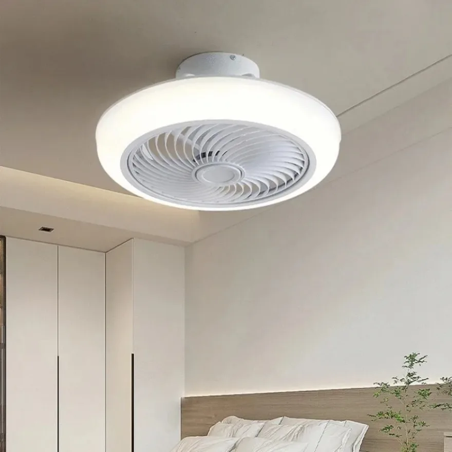 LED Ceiling Fan Light Strong Wind Silent Intelligent Remote Control APP Fan Light Living Room Bedroom Decoration Ceiling