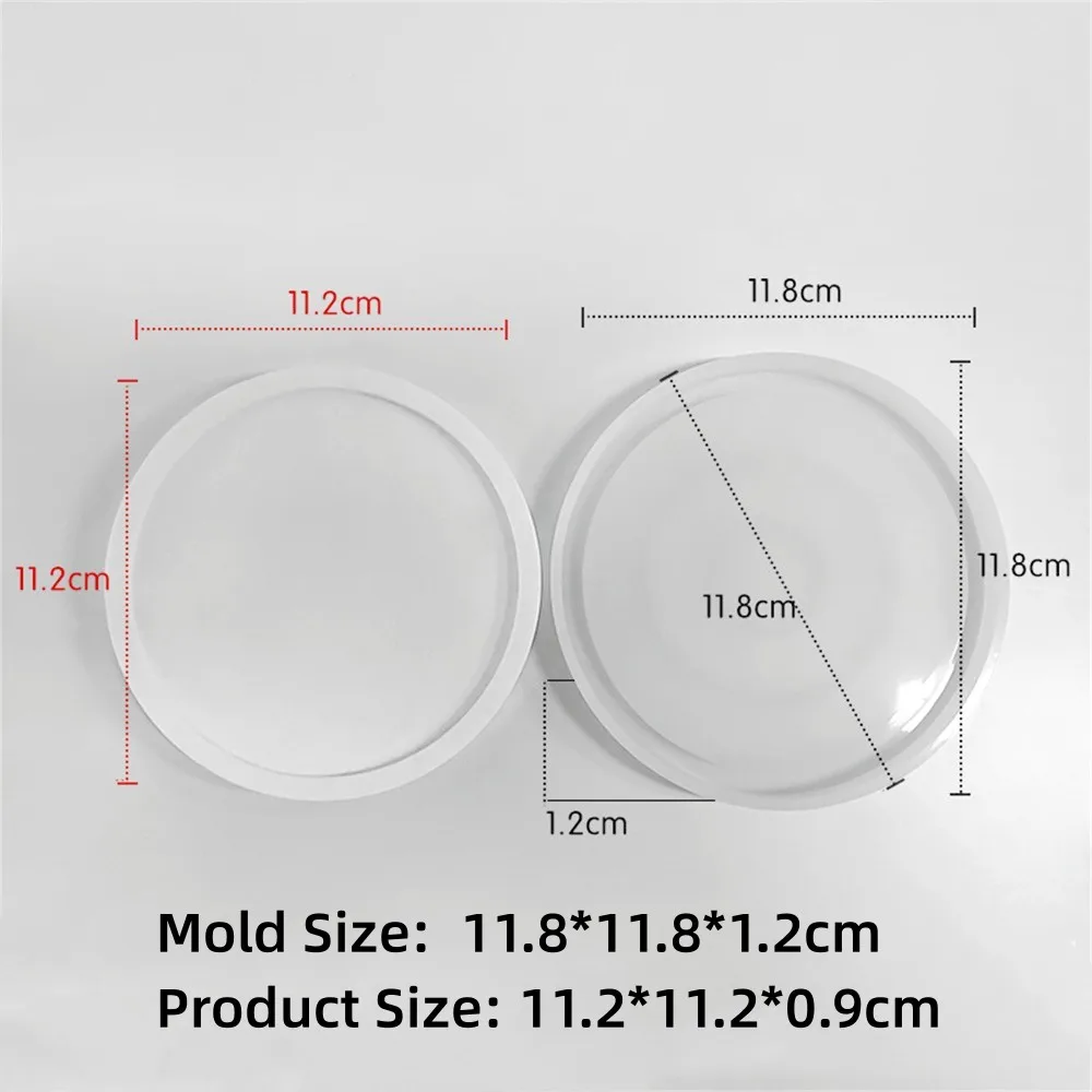 DIY Oval Tray Mold Storage Box Silicone Mold Oval Coaster Crystal Ashtray Cement Flower Pot Resin Casting Plaster