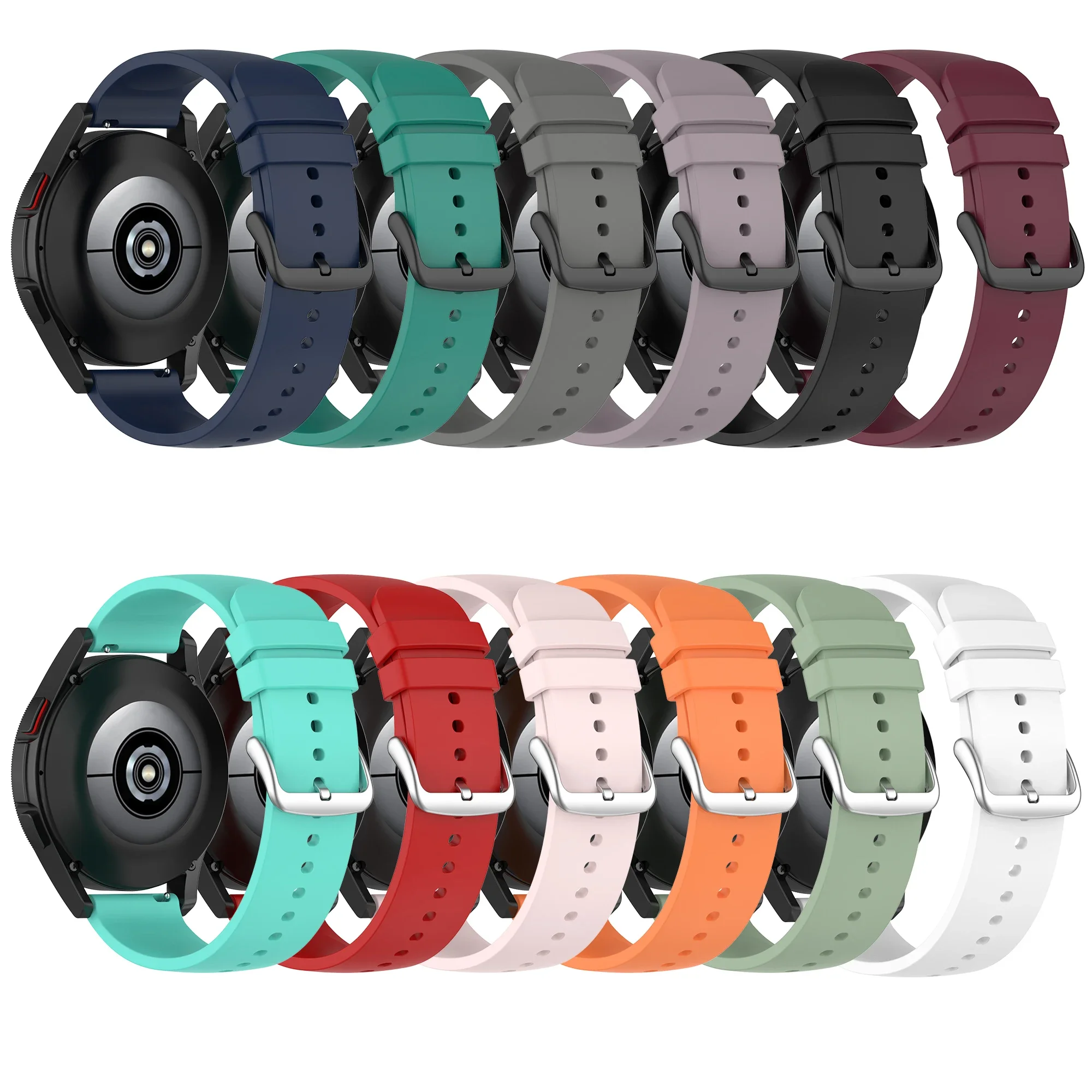 Premium 22mm Silicone Watch Strap - Universal Fit