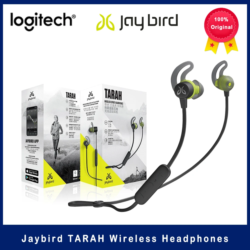 Bluetooth Беспроводные спортивные шумоподавляющие наушники Logitech JAYBIRD TARAH стерео