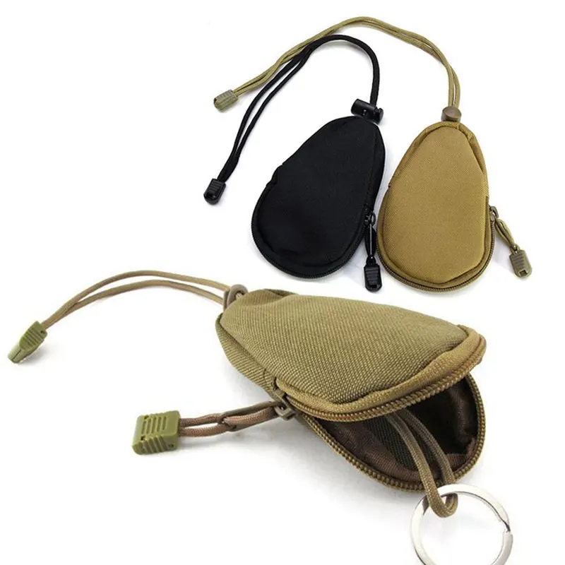 

EDC Mini Key Wallets Holder Men Coin Purses Pouch Military Army Camo Bag Small Pocket Keychain Zipper Case Out Door Pack