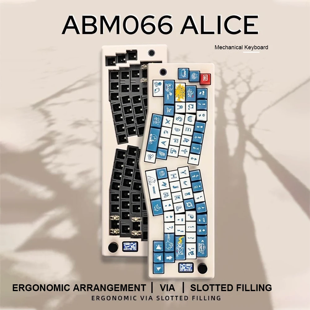 ABM066  Ű, Alice ̾ƿ, VIA α׷ , , BT, 2.4Ghz,  RGB Ʈ, Windows, Macos, Ios, ȵ̵