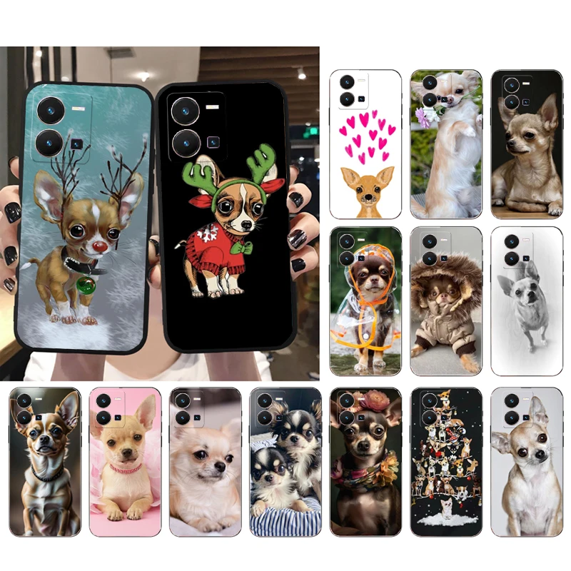 

Chihuahua Puppy Dog Phone Case For VIVO Y53S Y33S Y01 Y11S Y31 Y21 Y70 Y21S Y72 Y35 V27E V23E V21 V23 Pro V21E