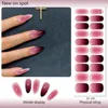 Gradient Semi-Cured Nail Wraps Flash Solid Adhesive Waterproof Long Lasting Gel Nail Oil Film Stickers for UV Lamp Need Manicure 1