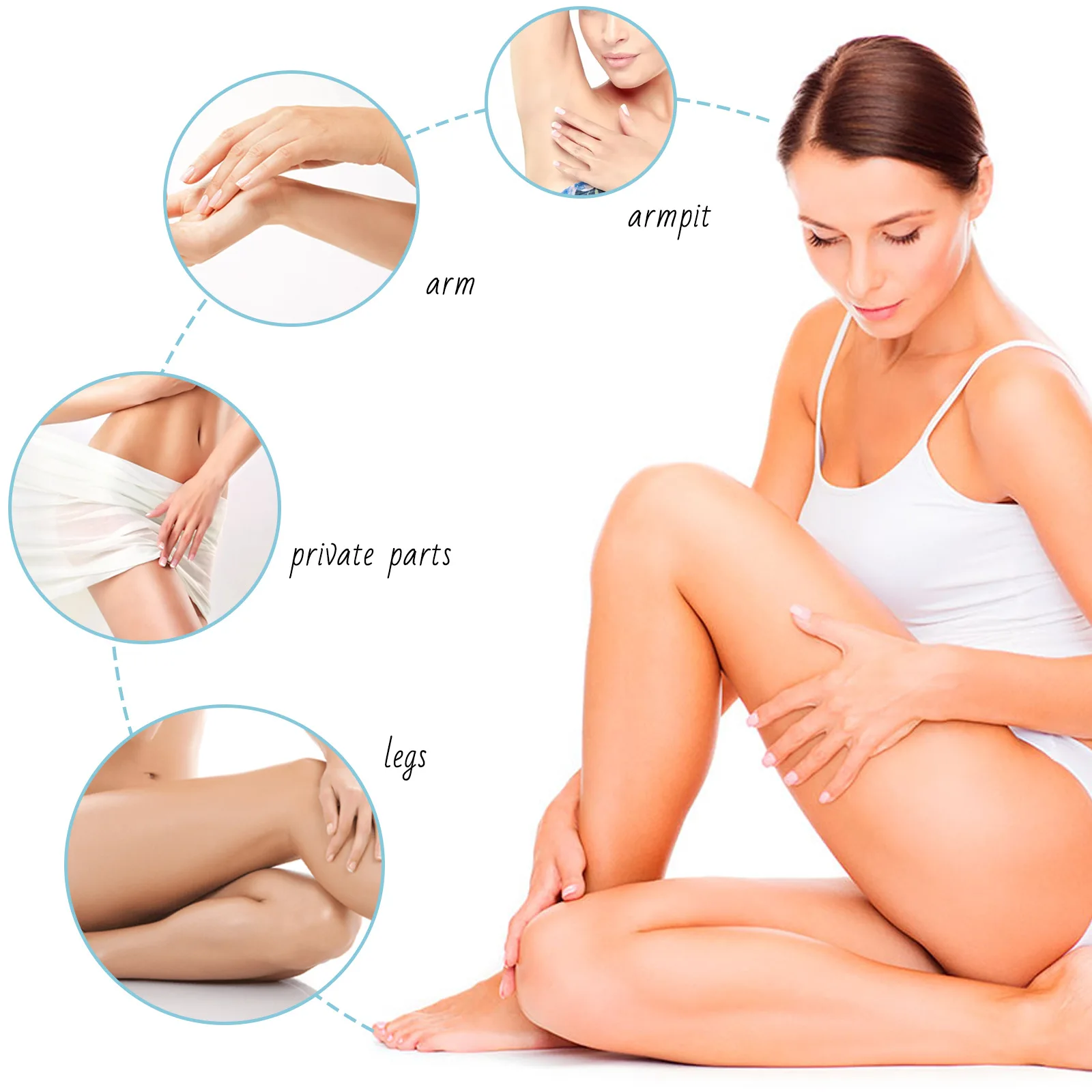 Permanent Hair Removal Spray Hair Growth Inhibitor Natural Painless Depilatory Cream Body Armpit Private Parts Hair Remover 20ml 3