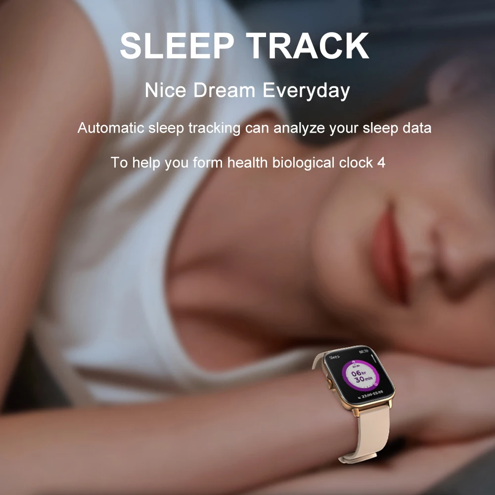 Bluetooth Answer Call Ip67 Waterproof Heart Rate Sleep Tracking Ai Voice Control