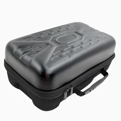 Deluxe Portable Storage Bag for Gaming Console and Accessories - EVA Hard Carrying Case (Black)