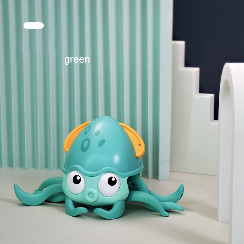 Baby Bath Toys Kids Octopus Clockwork Rope Pulled Crawl Land Water Toys Dragging Walking Toy Swimming Water Toys Kids Gift 5