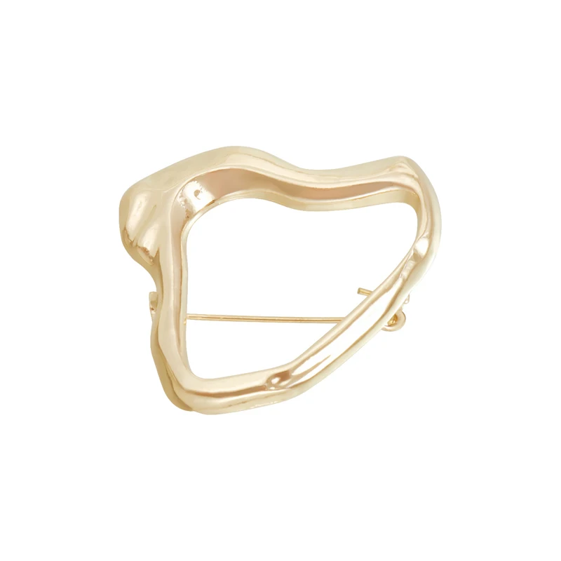 Simple Irregular Brooches Exquisite Heart Waist Cinch Pins for Women Men Vintage Casual Versatile Fixed Clothing Accessories New