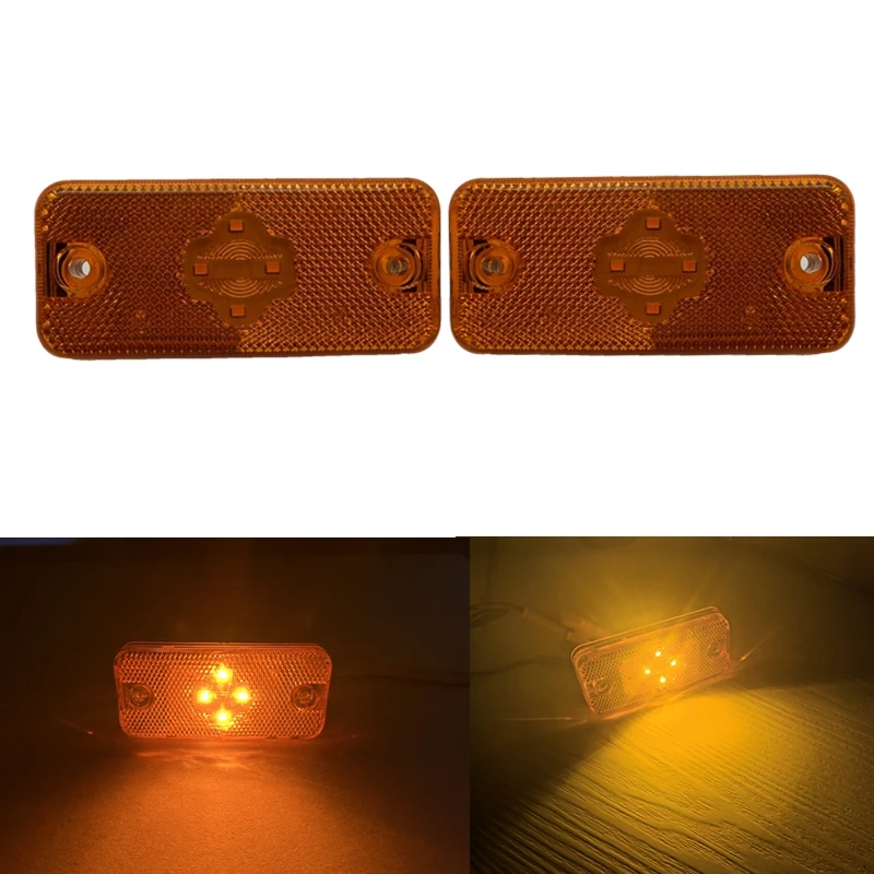 2x 24V led Turn Signal Side Marker Light For DAF Truck For VOLVO For ...