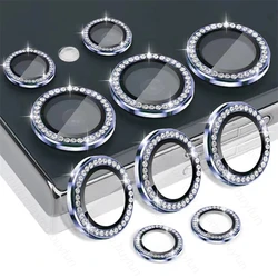 Bling Diamond Crystal Metal Ring Camera Glass Rear Lens Guard Cover - S26 Ultra (5PCS) (Light Purple - 07)