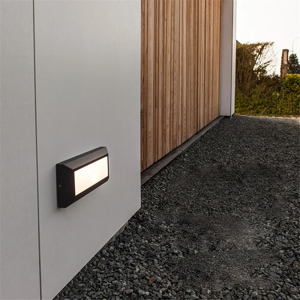 방수 LED 계단 조명, 계단 조명, 코너 조명, 표면 실장 각광, 실내 및 실외, 계단 램프, 6W