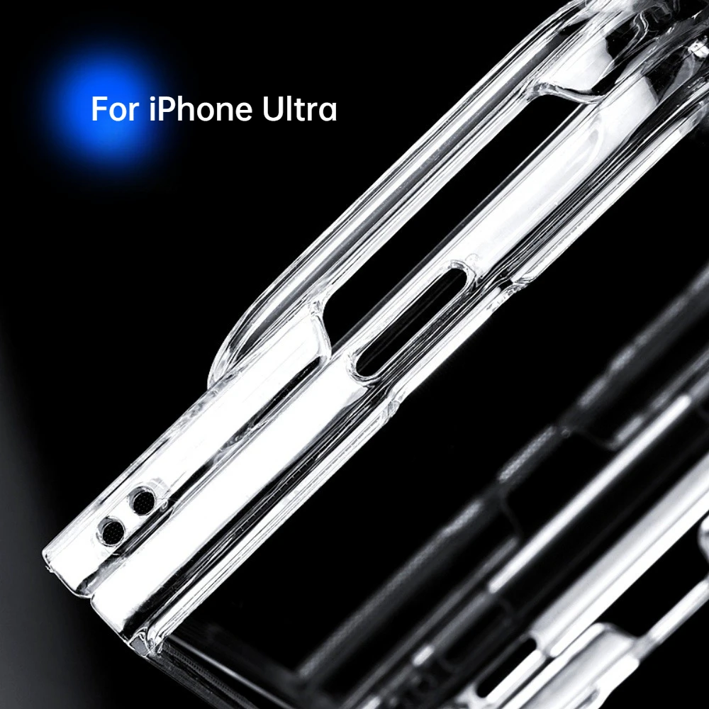 Duo Slim HD-Crystal Clear Hard PC Case with Matte Transparent Frame Cover