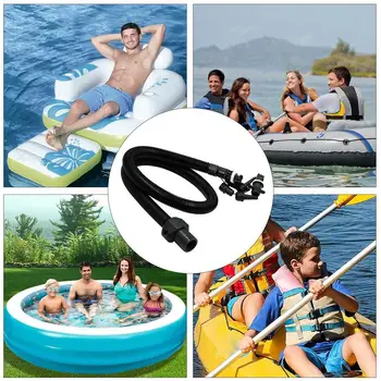 Inflatable Pump Extension Tube Inflatable Pump Air Hose Kit SUPs Inflation Tube With 6 Nozzles For Water Sports Pool Kayak Raft 6