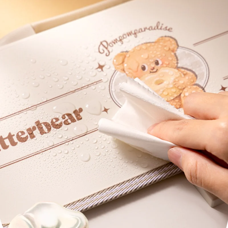 Butter Bear A4 8/13 Grid Expanding File Cartoon Kawaii Student High-Capacity Examination Paper Storage Office Stationery Gift