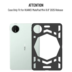 Soft TPU Backshell with Heat Dissipation & Anti - Fingerprint Matte Finish for MatePad Mini 8.8inch (Black)