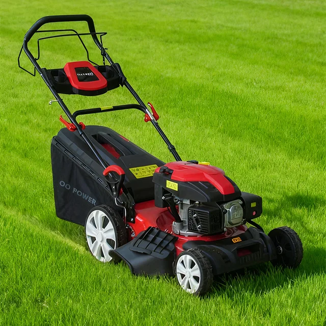 High Power Lawn Mower 18 Inch 4 Stroke Engine Self Propelled Hand Push Type Home Garden Grass Cutter Lawn Maintenance Tool 1