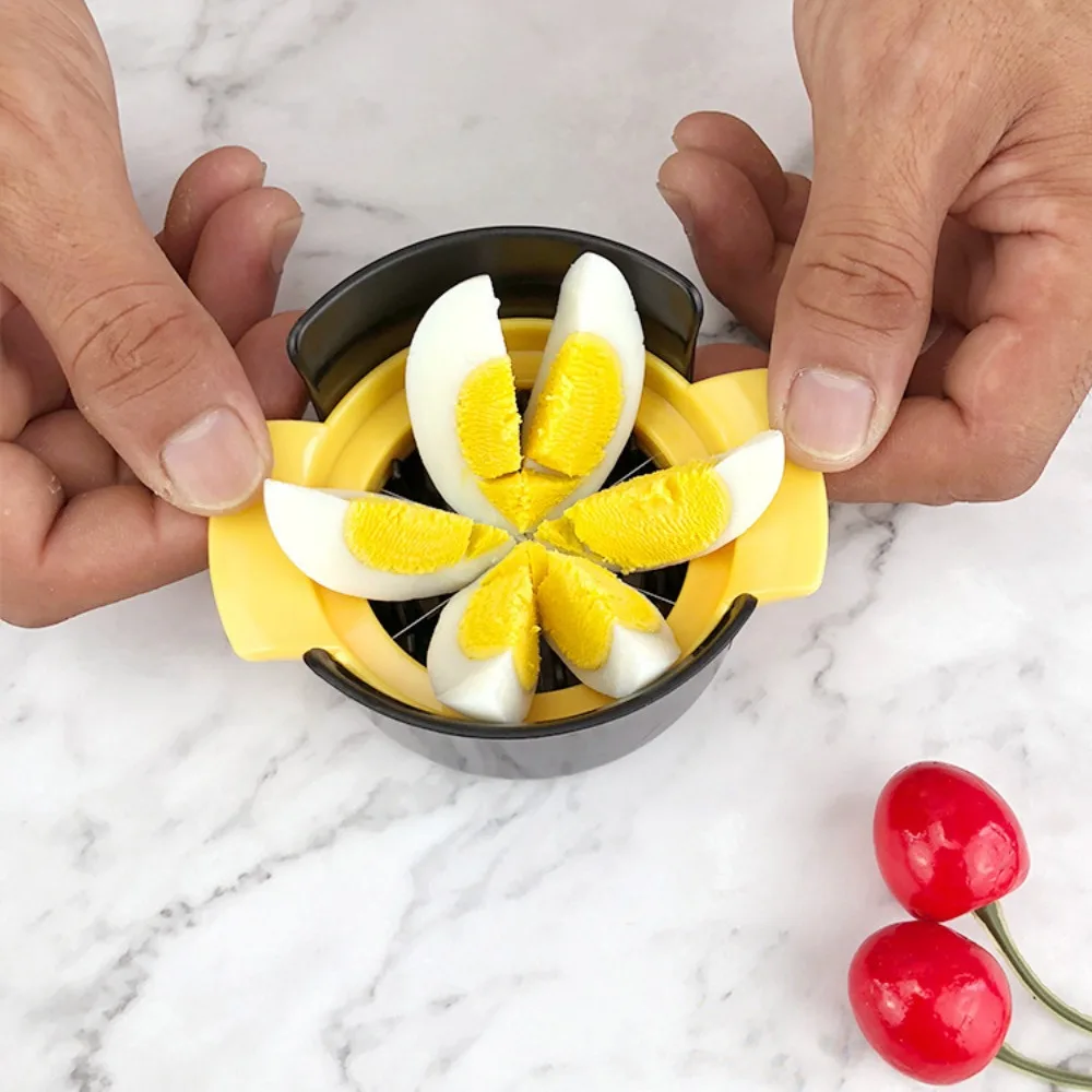 3 In 1 Egg Cutter Multifunctional Stainless Steel Egg Slicer Sectioner New Meat Cutter Cutter Mold Kitchen Gadgets Egg Tools