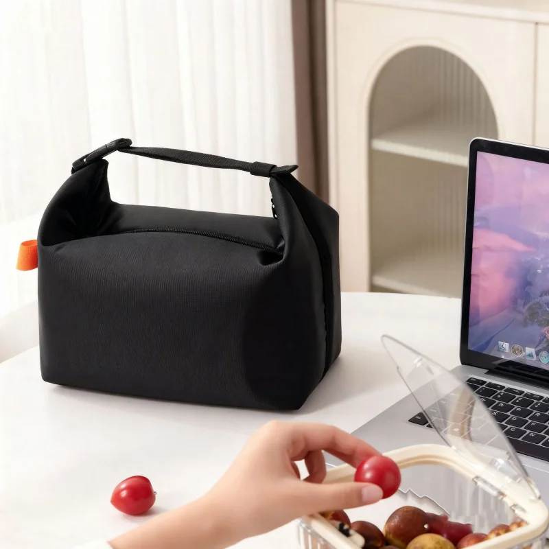 Winter Thermal Big Capacity Handbag for Lunch Box Office Staff Portable Meal Bag for Work Picnic Outing