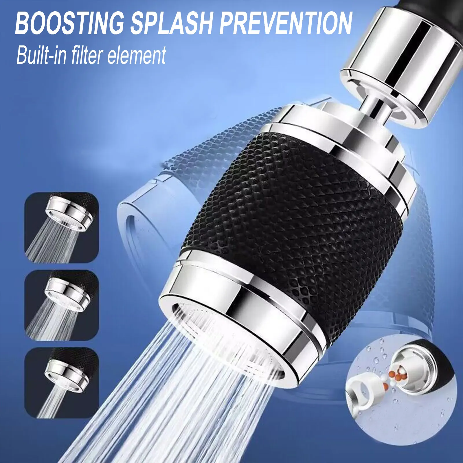 

360° Rotation Kitchen Filter Faucet Aerator 3 Mode Tap Extender Sprayer Head Bathroom Faucet Anti Splash Saving Water Bubbler